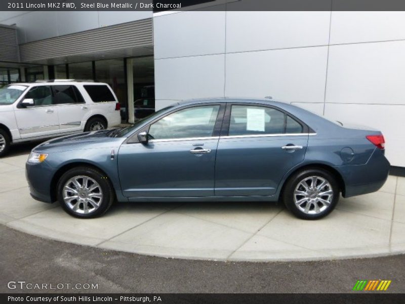 Steel Blue Metallic / Dark Charcoal 2011 Lincoln MKZ FWD