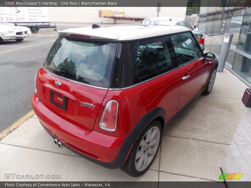 Chili Red / Black/Panther Black 2005 Mini Cooper S Hardtop