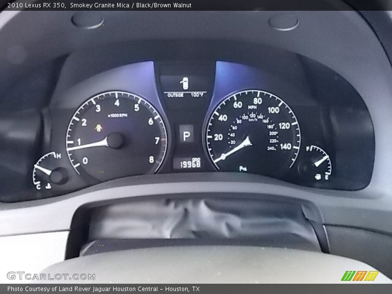 Smokey Granite Mica / Black/Brown Walnut 2010 Lexus RX 350