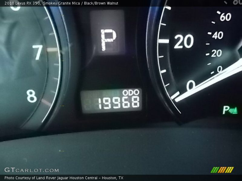 Smokey Granite Mica / Black/Brown Walnut 2010 Lexus RX 350