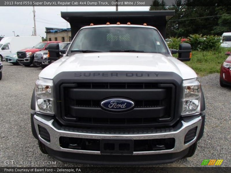 Oxford White / Steel 2013 Ford F550 Super Duty XL Regular Cab 4x4 Dump Truck
