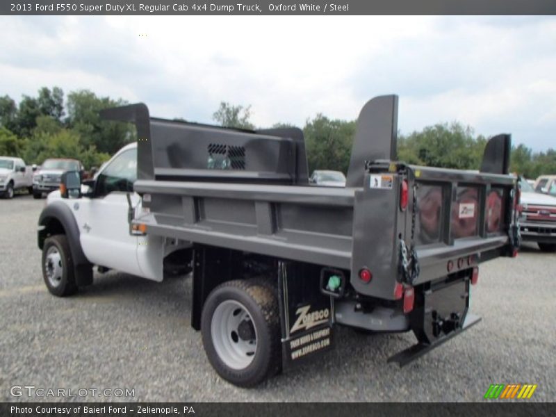  2013 F550 Super Duty XL Regular Cab 4x4 Dump Truck Oxford White