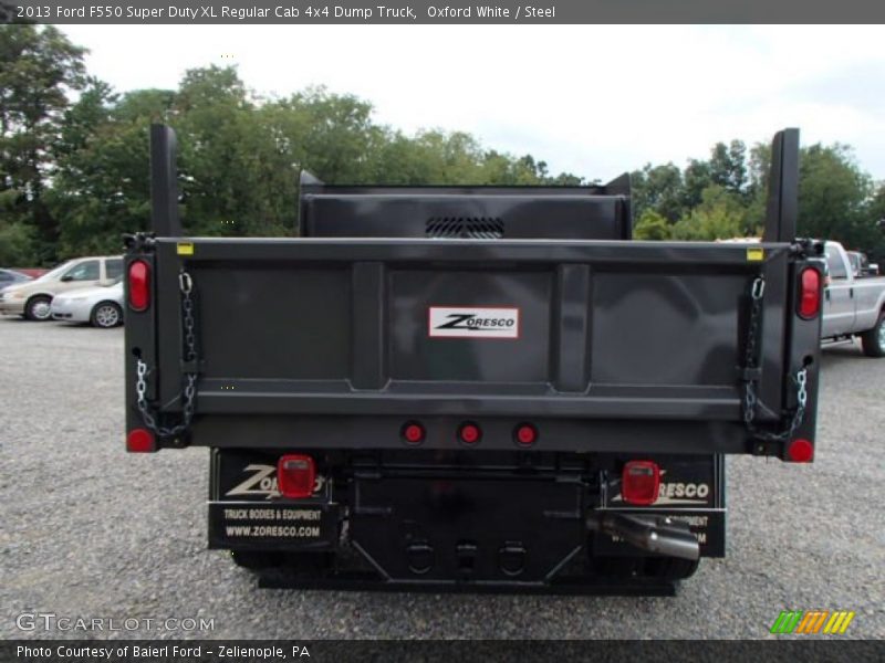 Oxford White / Steel 2013 Ford F550 Super Duty XL Regular Cab 4x4 Dump Truck