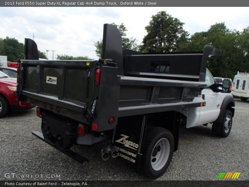 Oxford White / Steel 2013 Ford F550 Super Duty XL Regular Cab 4x4 Dump Truck