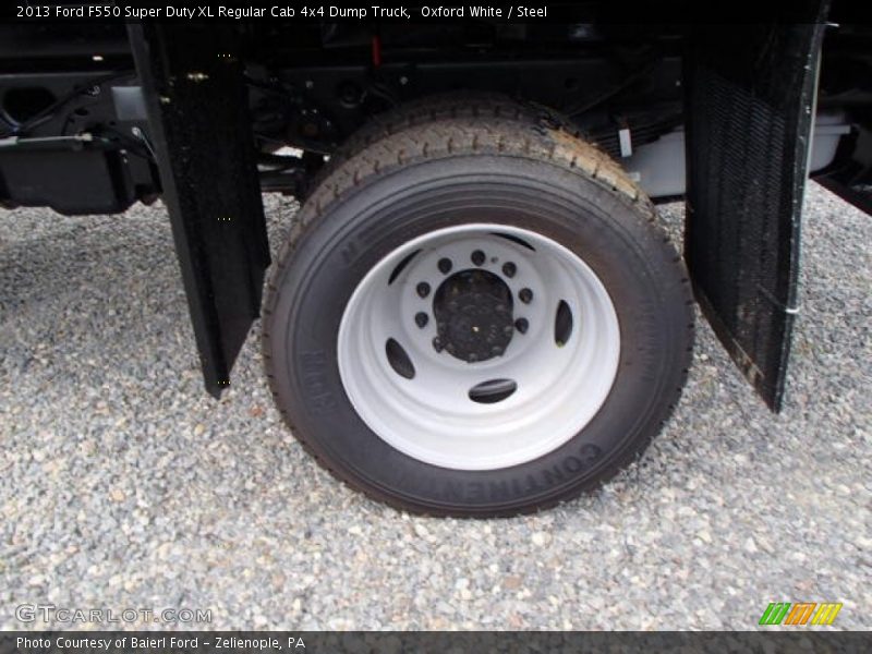Oxford White / Steel 2013 Ford F550 Super Duty XL Regular Cab 4x4 Dump Truck