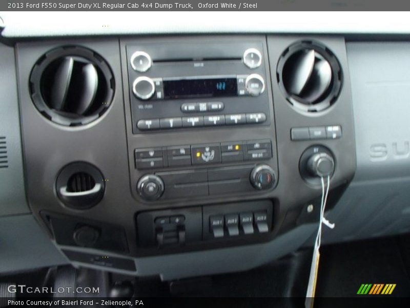 Oxford White / Steel 2013 Ford F550 Super Duty XL Regular Cab 4x4 Dump Truck