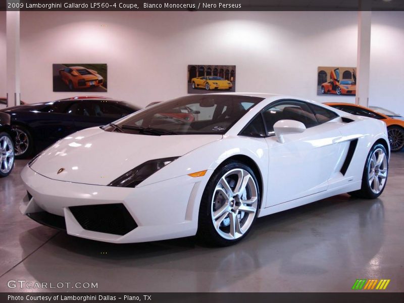 Bianco Monocerus / Nero Perseus 2009 Lamborghini Gallardo LP560-4 Coupe