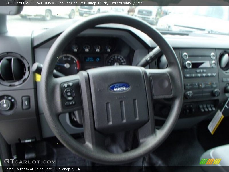 Oxford White / Steel 2013 Ford F550 Super Duty XL Regular Cab 4x4 Dump Truck