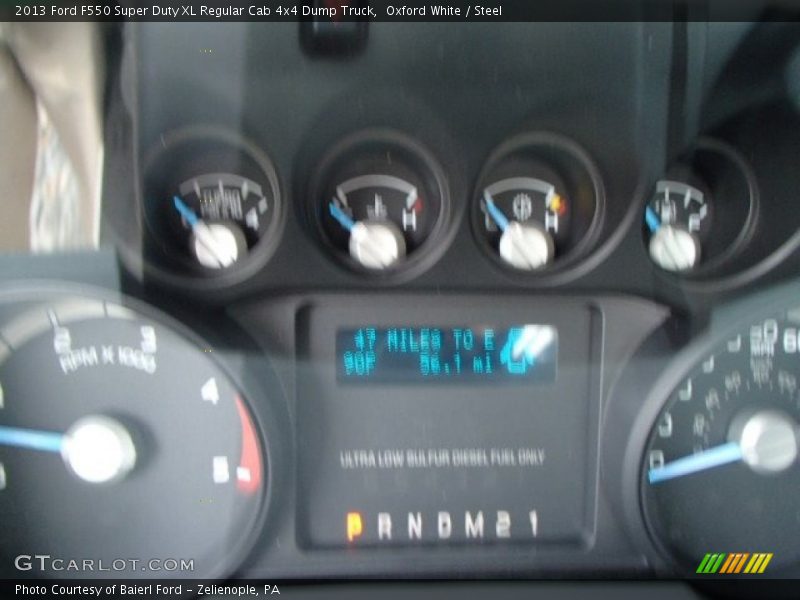 Oxford White / Steel 2013 Ford F550 Super Duty XL Regular Cab 4x4 Dump Truck