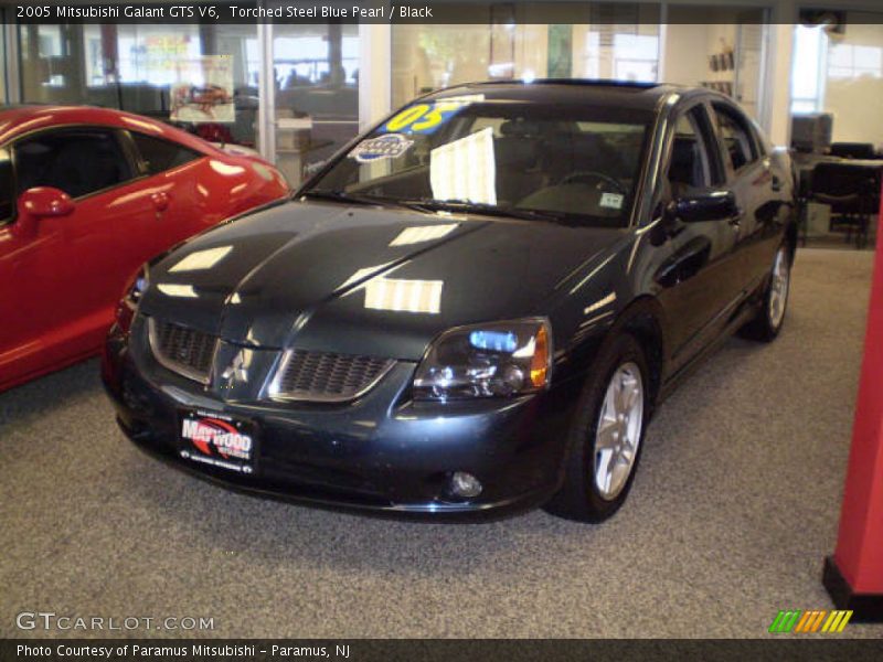 Torched Steel Blue Pearl / Black 2005 Mitsubishi Galant GTS V6