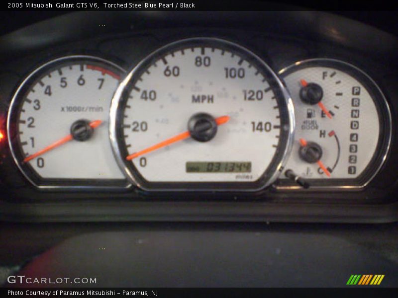 Torched Steel Blue Pearl / Black 2005 Mitsubishi Galant GTS V6