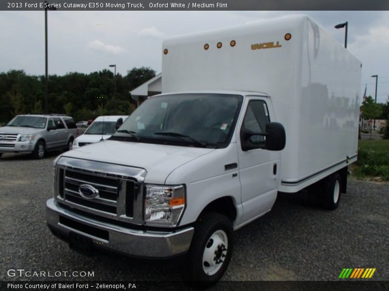 Oxford White / Medium Flint 2013 Ford E Series Cutaway E350 Moving Truck