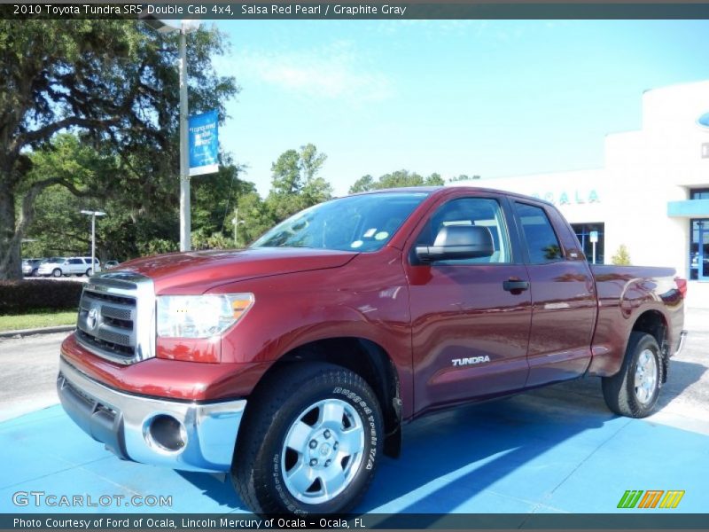 Salsa Red Pearl / Graphite Gray 2010 Toyota Tundra SR5 Double Cab 4x4
