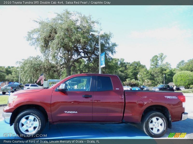 Salsa Red Pearl / Graphite Gray 2010 Toyota Tundra SR5 Double Cab 4x4
