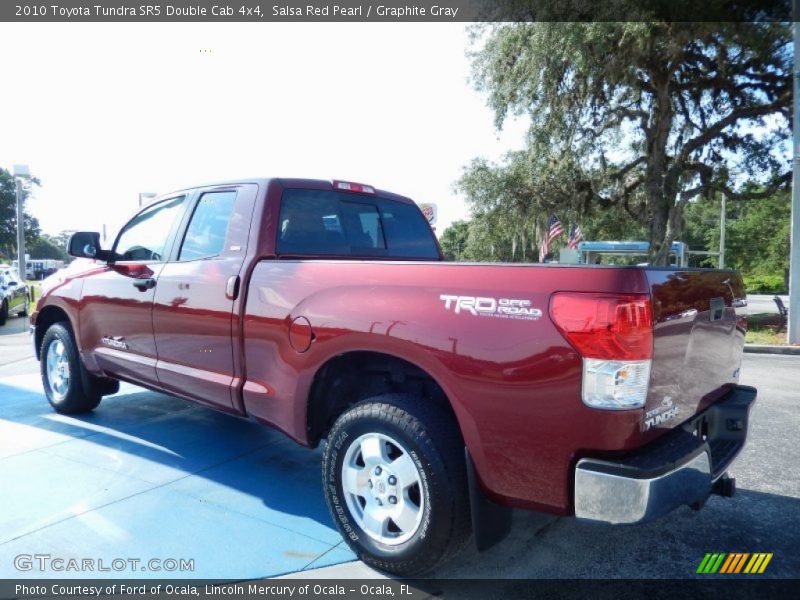 Salsa Red Pearl / Graphite Gray 2010 Toyota Tundra SR5 Double Cab 4x4