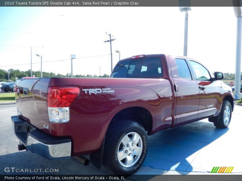Salsa Red Pearl / Graphite Gray 2010 Toyota Tundra SR5 Double Cab 4x4