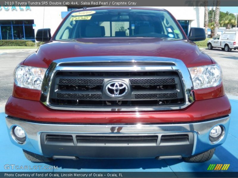 Salsa Red Pearl / Graphite Gray 2010 Toyota Tundra SR5 Double Cab 4x4
