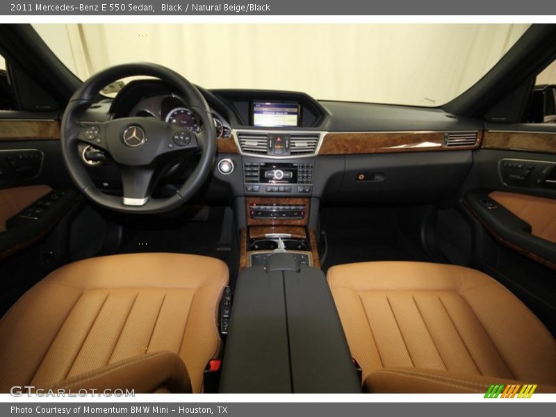 Black / Natural Beige/Black 2011 Mercedes-Benz E 550 Sedan