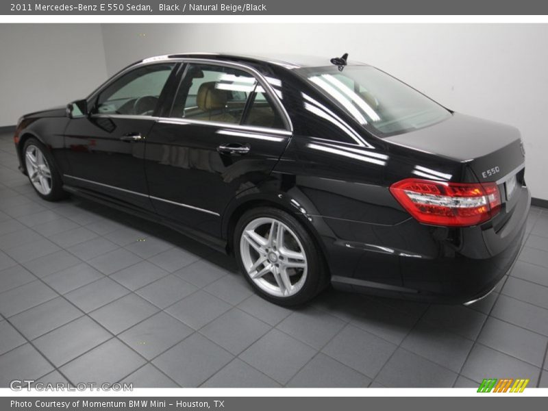 Black / Natural Beige/Black 2011 Mercedes-Benz E 550 Sedan