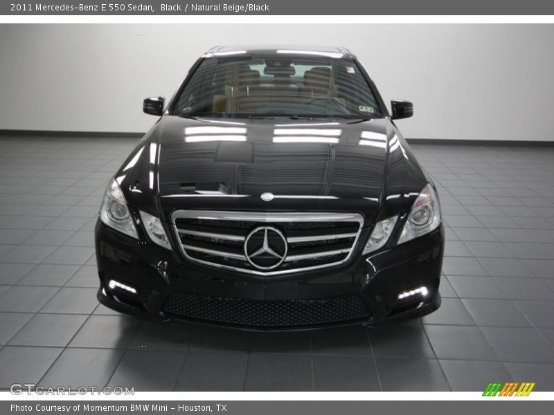 Black / Natural Beige/Black 2011 Mercedes-Benz E 550 Sedan