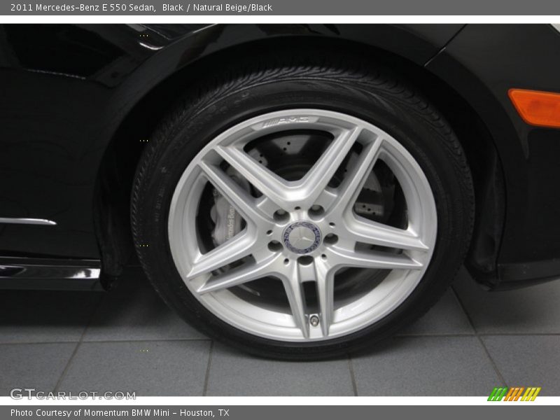 Black / Natural Beige/Black 2011 Mercedes-Benz E 550 Sedan