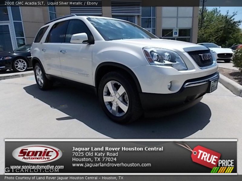 Liquid Silver Metallic / Ebony 2008 GMC Acadia SLT
