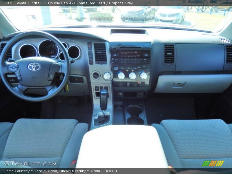 Salsa Red Pearl / Graphite Gray 2010 Toyota Tundra SR5 Double Cab 4x4