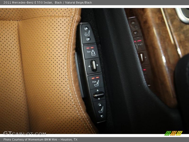 Black / Natural Beige/Black 2011 Mercedes-Benz E 550 Sedan