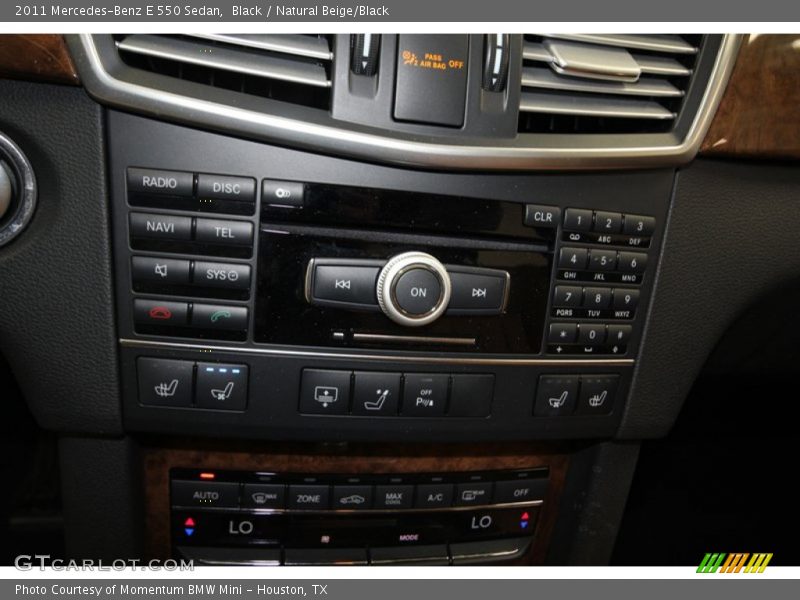 Black / Natural Beige/Black 2011 Mercedes-Benz E 550 Sedan