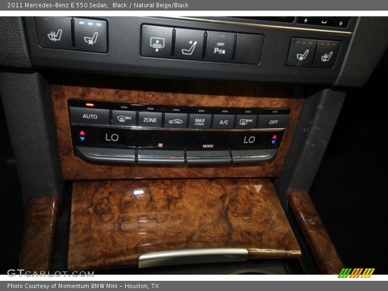 Black / Natural Beige/Black 2011 Mercedes-Benz E 550 Sedan