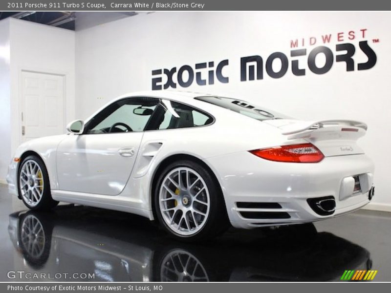 Carrara White / Black/Stone Grey 2011 Porsche 911 Turbo S Coupe