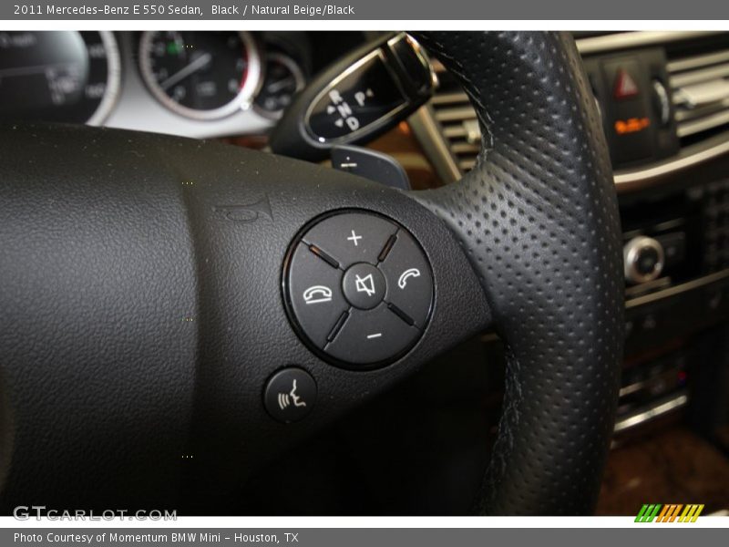 Black / Natural Beige/Black 2011 Mercedes-Benz E 550 Sedan