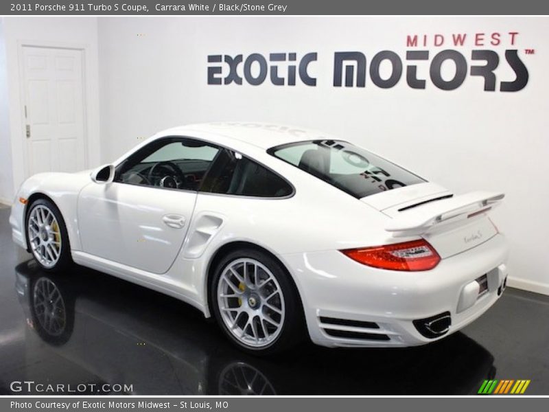 Carrara White / Black/Stone Grey 2011 Porsche 911 Turbo S Coupe