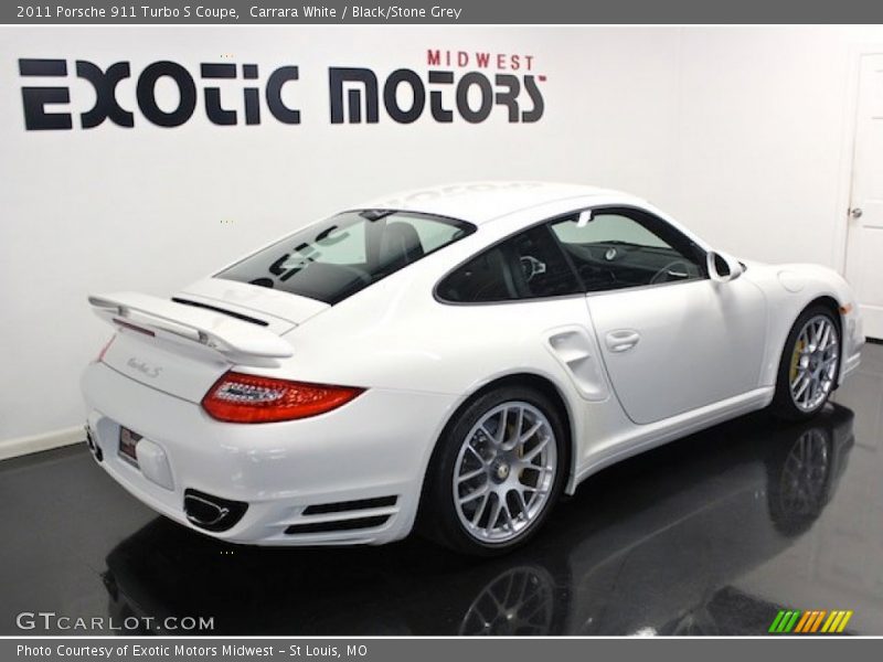 Carrara White / Black/Stone Grey 2011 Porsche 911 Turbo S Coupe