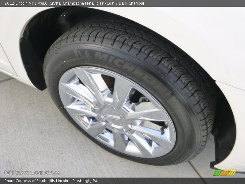 Crystal Champagne Metallic Tri-Coat / Dark Charcoal 2012 Lincoln MKZ AWD