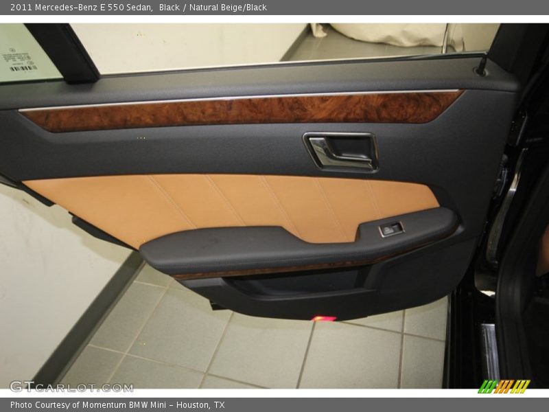 Black / Natural Beige/Black 2011 Mercedes-Benz E 550 Sedan