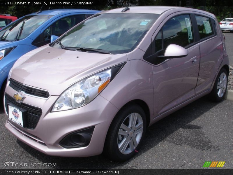 Techno Pink / Silver/Silver 2013 Chevrolet Spark LS