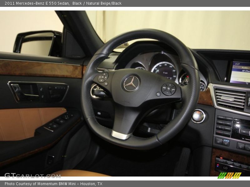 Black / Natural Beige/Black 2011 Mercedes-Benz E 550 Sedan