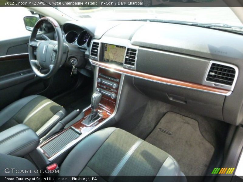 Crystal Champagne Metallic Tri-Coat / Dark Charcoal 2012 Lincoln MKZ AWD