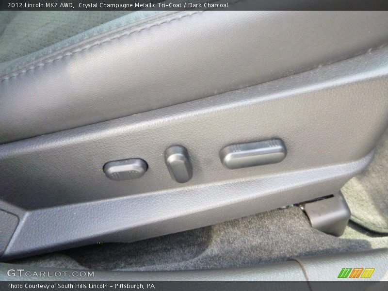 Crystal Champagne Metallic Tri-Coat / Dark Charcoal 2012 Lincoln MKZ AWD