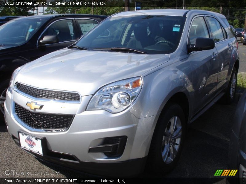 Silver Ice Metallic / Jet Black 2013 Chevrolet Equinox LS