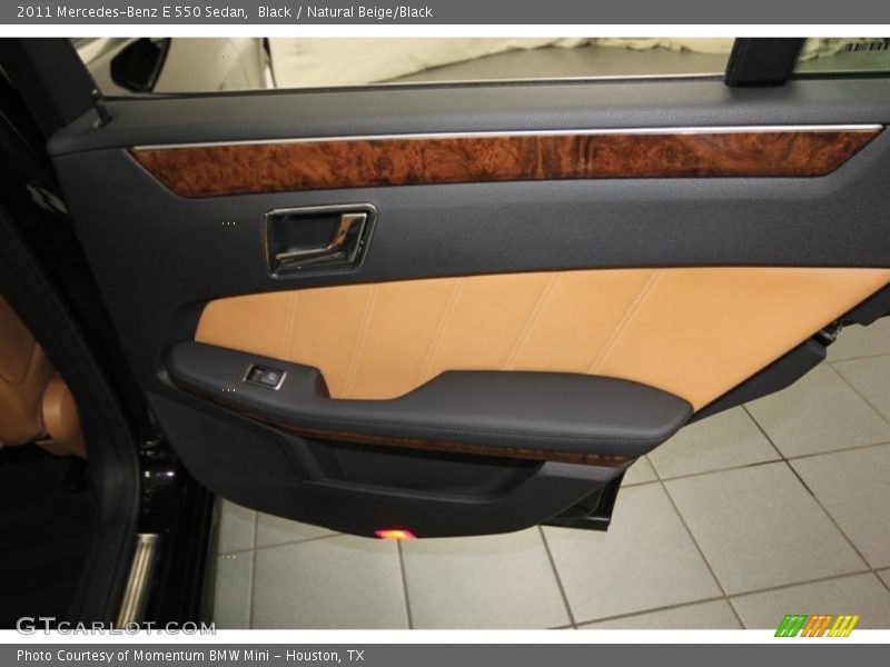 Black / Natural Beige/Black 2011 Mercedes-Benz E 550 Sedan