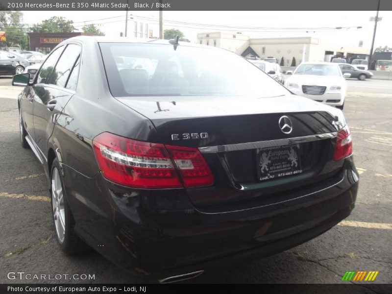 Black / Black 2010 Mercedes-Benz E 350 4Matic Sedan