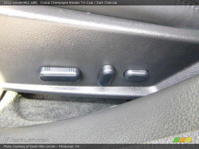 Crystal Champagne Metallic Tri-Coat / Dark Charcoal 2012 Lincoln MKZ AWD