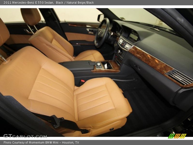 Black / Natural Beige/Black 2011 Mercedes-Benz E 550 Sedan