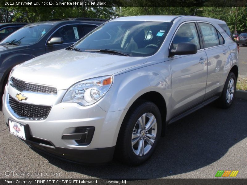 Silver Ice Metallic / Jet Black 2013 Chevrolet Equinox LS