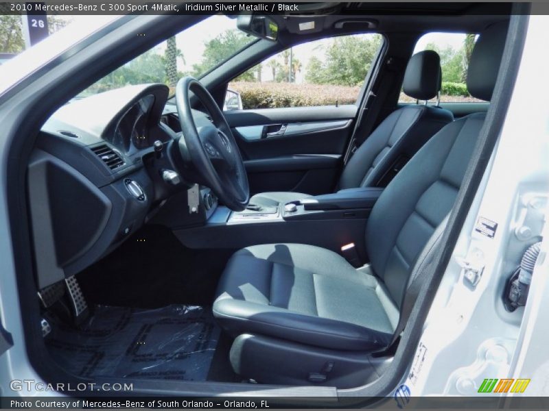 Iridium Silver Metallic / Black 2010 Mercedes-Benz C 300 Sport 4Matic