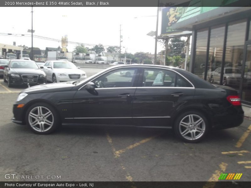 Black / Black 2010 Mercedes-Benz E 350 4Matic Sedan