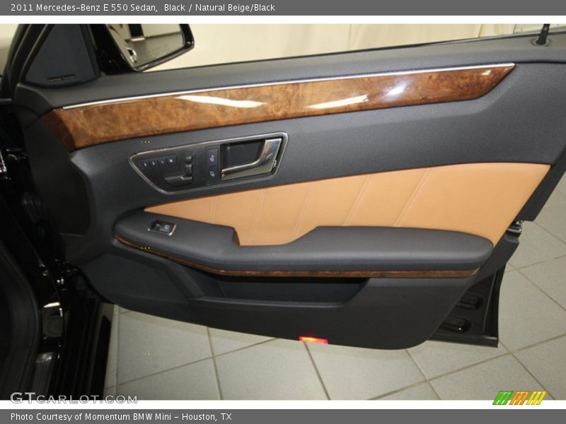 Black / Natural Beige/Black 2011 Mercedes-Benz E 550 Sedan