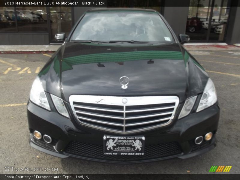 Black / Black 2010 Mercedes-Benz E 350 4Matic Sedan